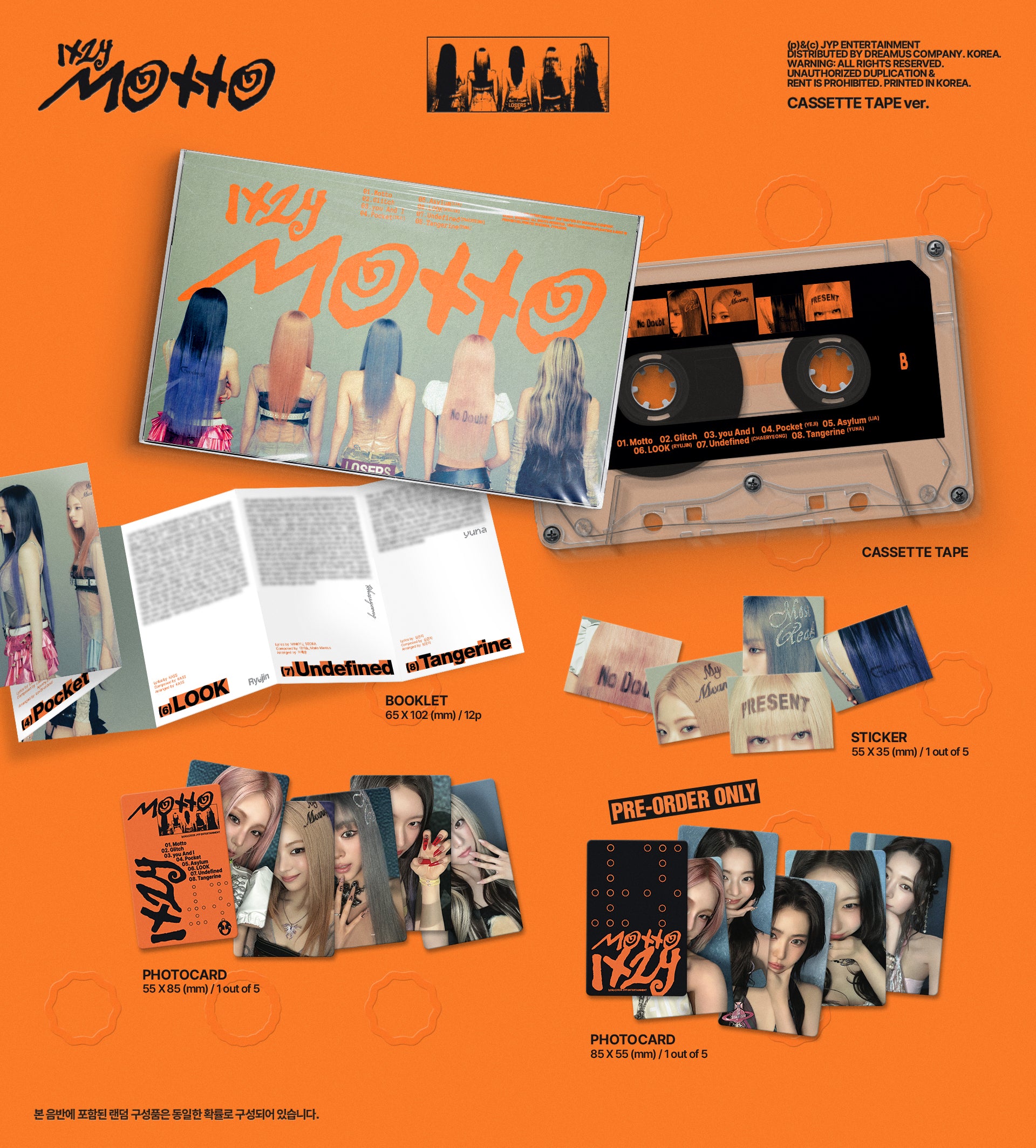 ITZY 12TH MINI ALBUM [MOTTO] (CASSETTE TAPE VER.)
