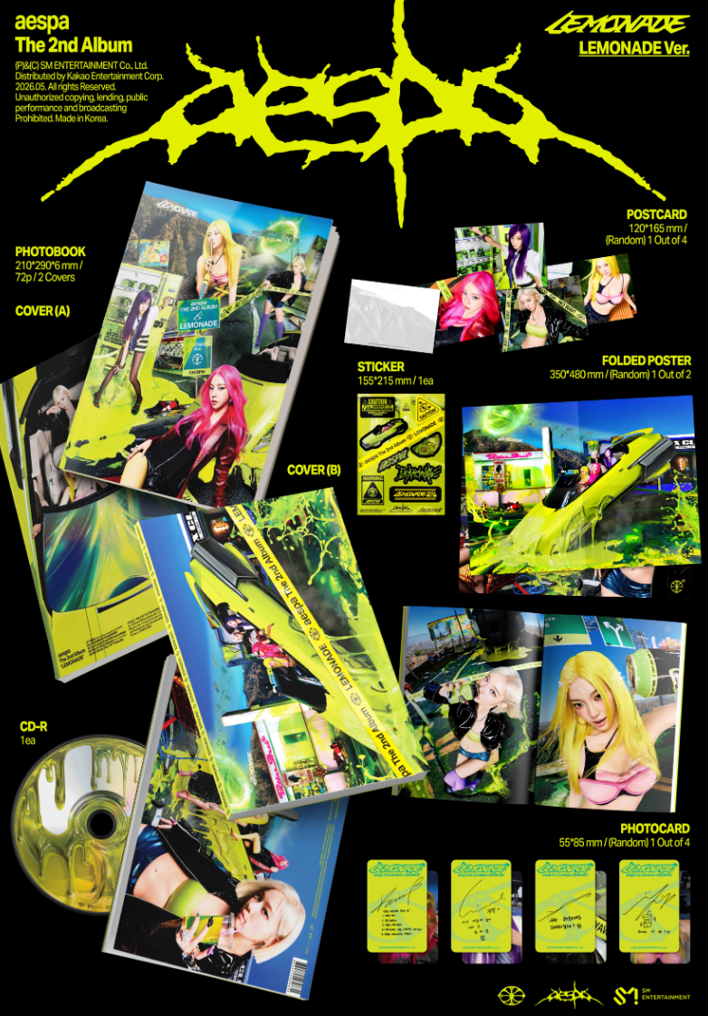 AESPA 2ND ALBUM [LEMONADE] (LEMONADE VER.)