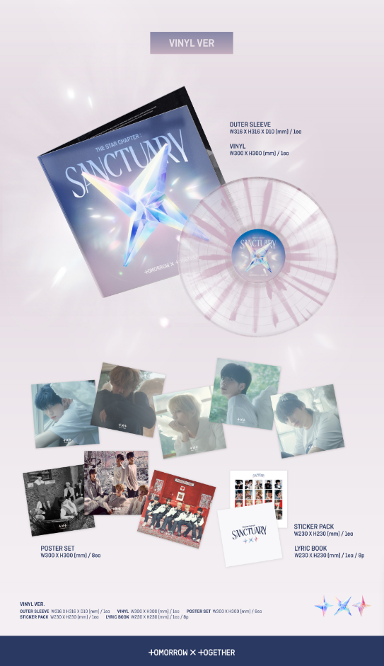 TOMORROW X TOGETHER (TXT) 7TH MINI ALBUM [THE STAR CHAPTER: SANCTUARY] (VINYL VER.)
