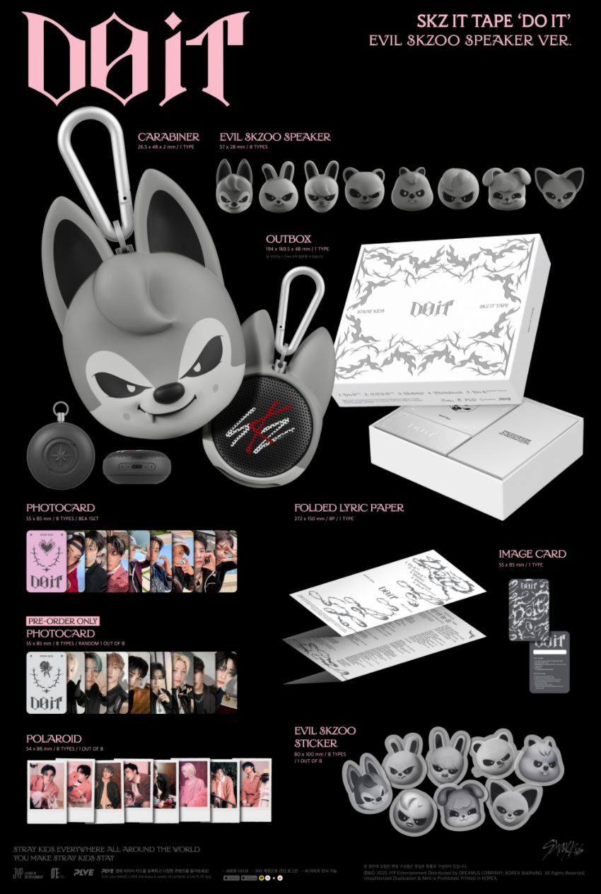STRAY KIDS SKZ IT TAPE [DO IT] (EVIL SKZOO SPEAKER VER.)