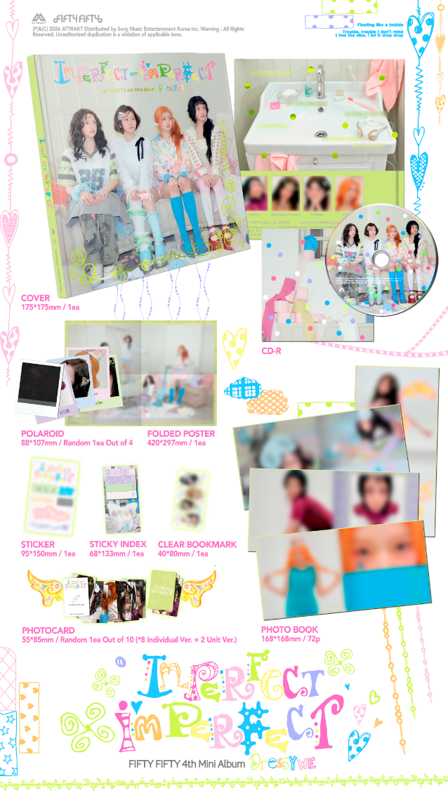 FIFTY FIFTY 4TH MINI ALBUM [IMPERFECT-I'MPERFECT] (DRESSY WE VER.)