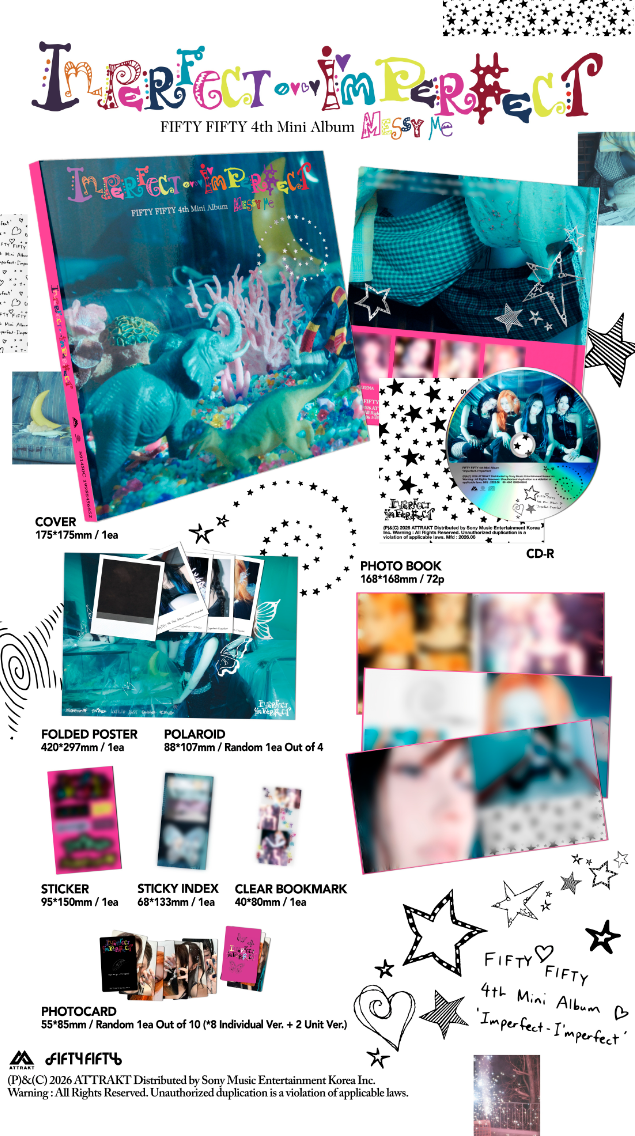 FIFTY FIFTY 4TH MINI ALBUM [IMPERFECT-I'MPERFECT] (MESSY ME VER.)
