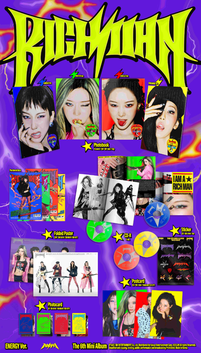 AESPA 6TH MINI ALBUM [RICH MAN] (ENERGY VER.)