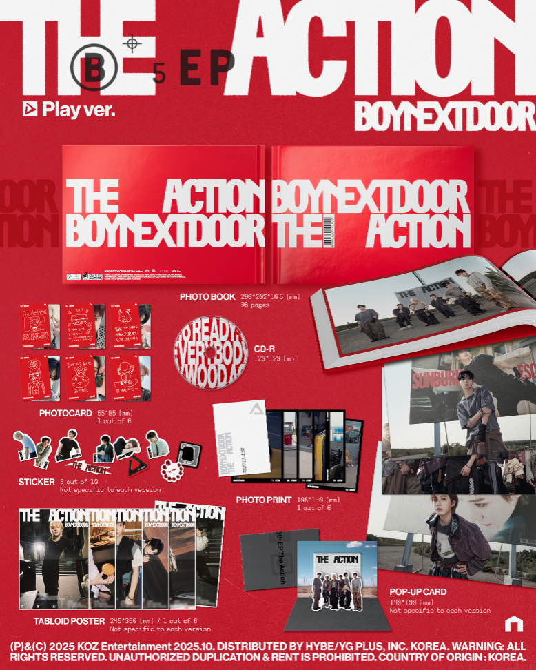 BOYNEXTDOOR 5TH EP ALBUM [THE ACTION] (PHOTOBOOK VER.)