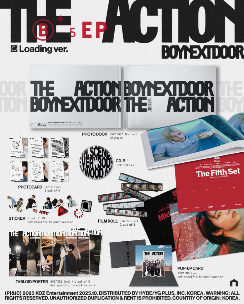 BOYNEXTDOOR 5TH EP ALBUM [THE ACTION] (PHOTOBOOK VER.)