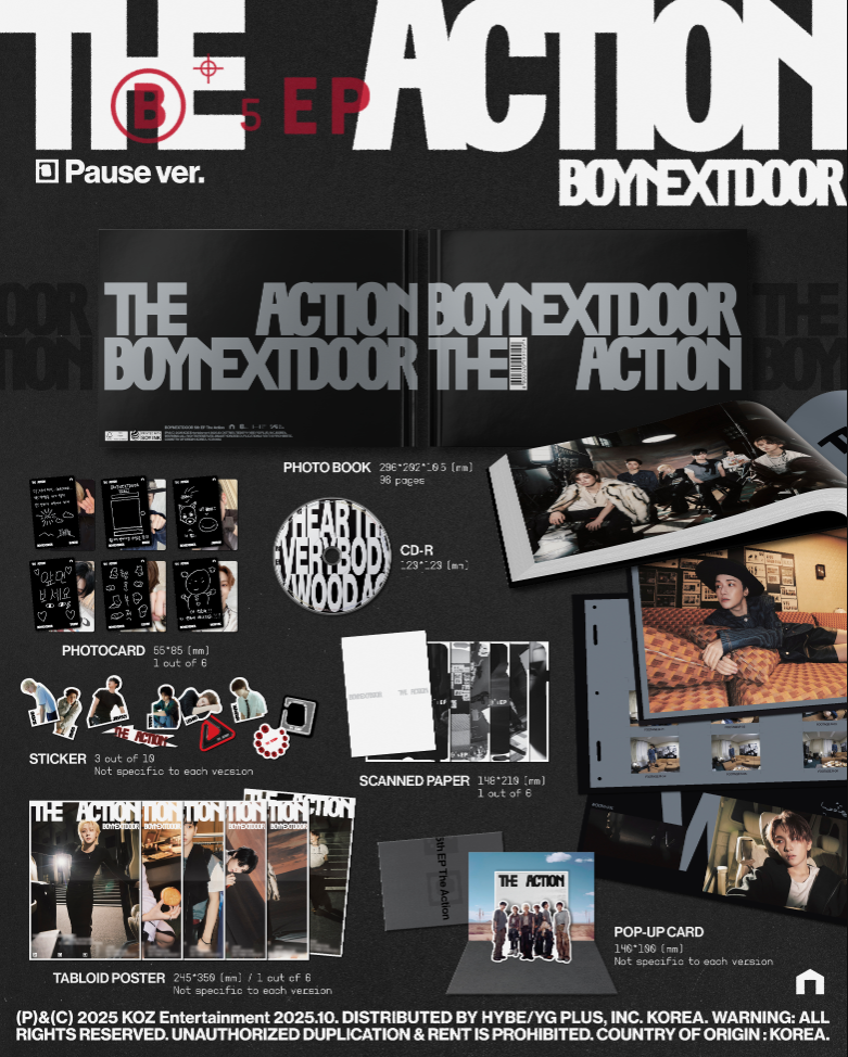 BOYNEXTDOOR 5TH EP ALBUM [THE ACTION] (PHOTOBOOK VER.)