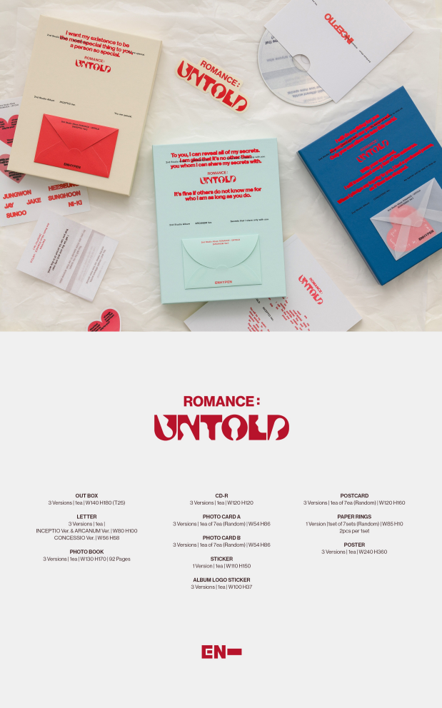 ENHYPEN 2ND ALBUM [ROMANCE : UNTOLD] (PHOTOBOOK VER.)