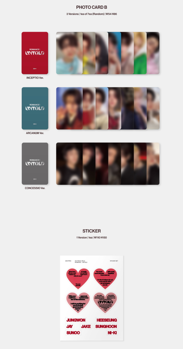 ENHYPEN 2ND ALBUM [ROMANCE : UNTOLD] (PHOTOBOOK VER.)