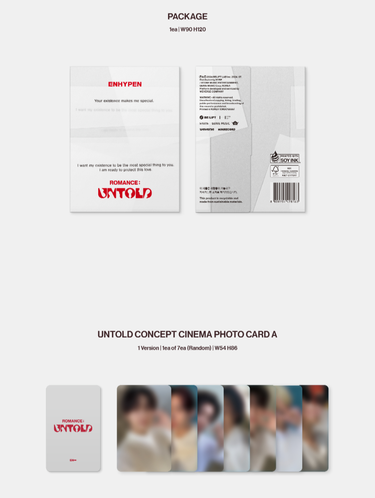 ENHYPEN 2ND ALBUM [ROMANCE : UNTOLD] (WEVERSE ALBUMS VER.)