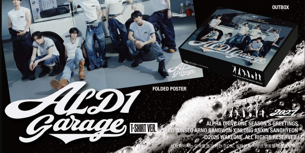 ALPHA DRIVE ONE 2027 SEASON'S GREETINGS [ALD1 GARAGE (T-SHIRT VER.)]