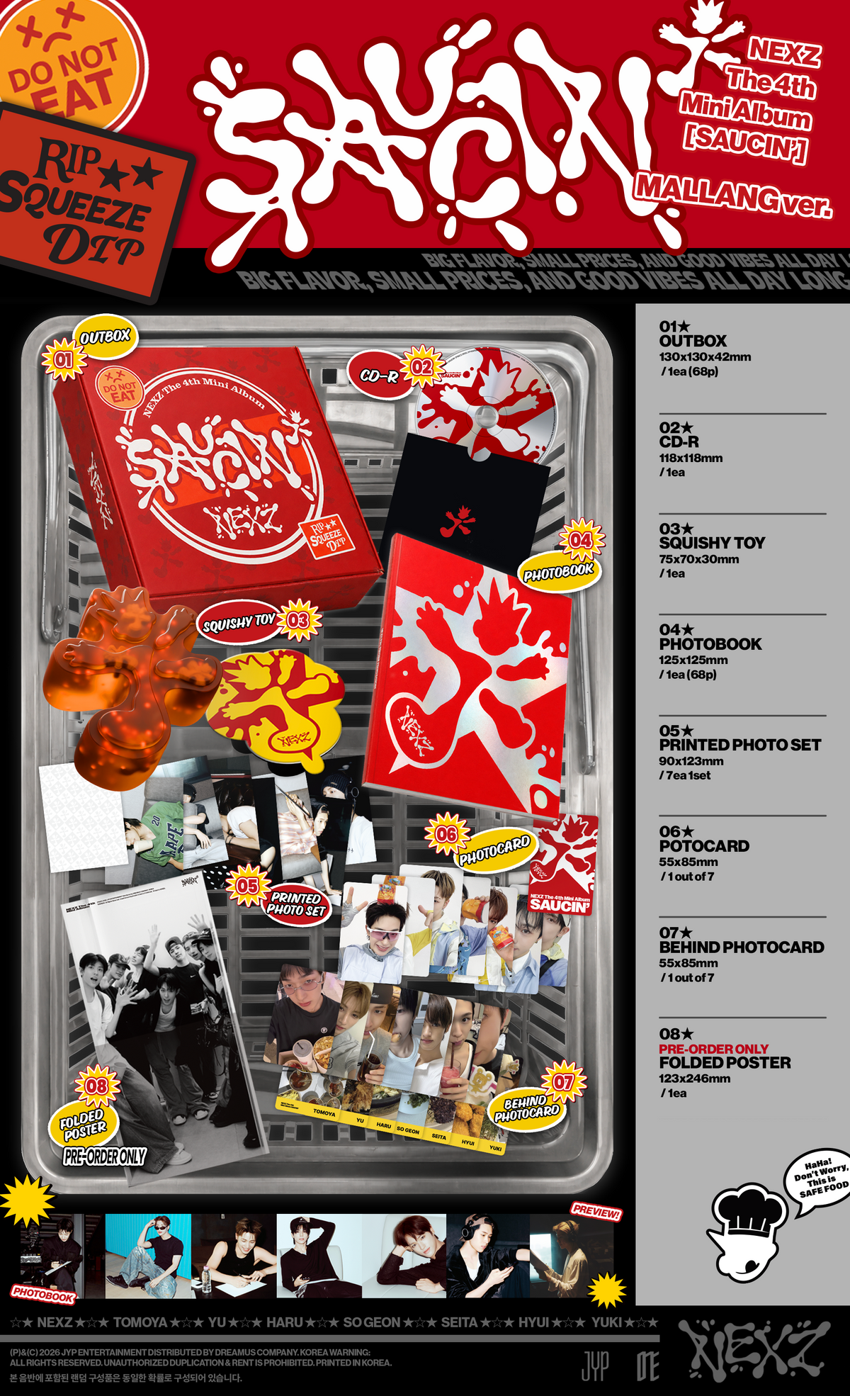 NEXZ 4TH MINI ALBUM [SAUCIN'] (MALLANG VER.)