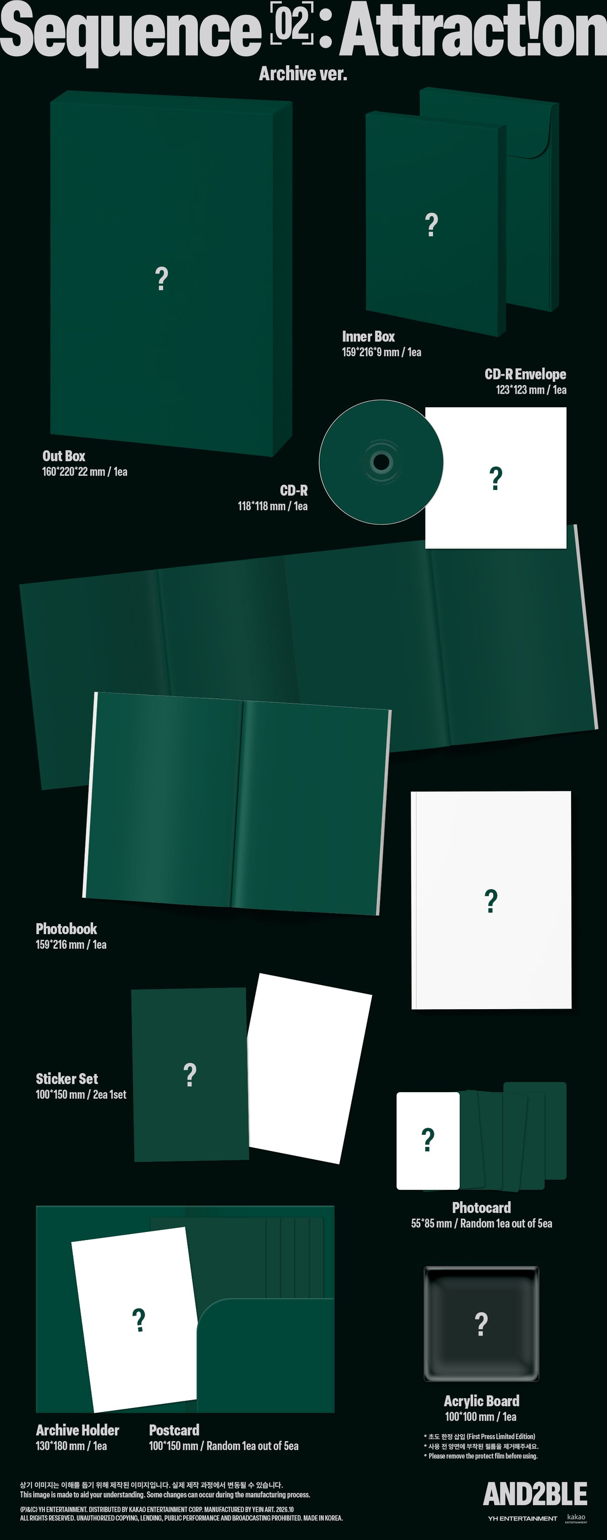AND2BLE 2ND MINI ALBUM [SEQUENCE 02: ATTRACTION] (PHOTOBOOK VER.)