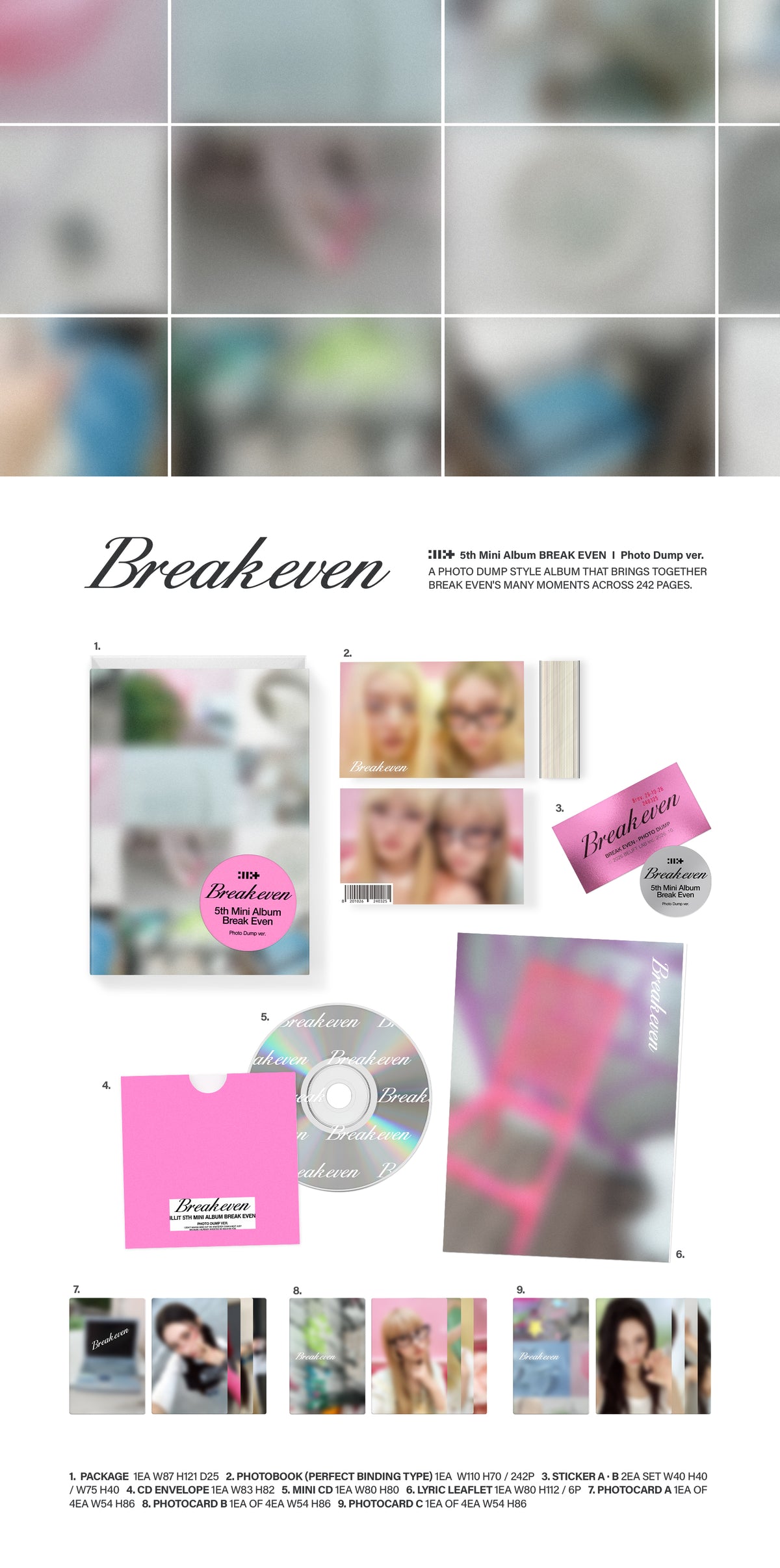 ILLIT 5TH MINI ALBUM [BREAK EVEN] (PHOTO DUMP VER.)