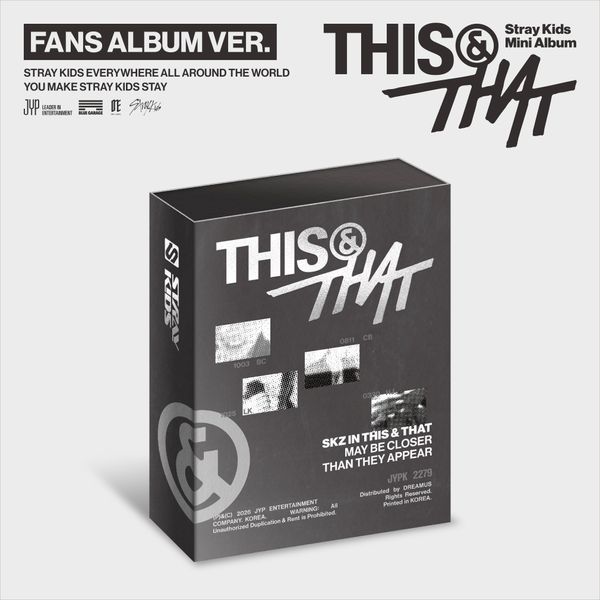 STRAY KIDS 10TH MINI ALBUM [THIS & THAT] (FANS ALBUM VER.)