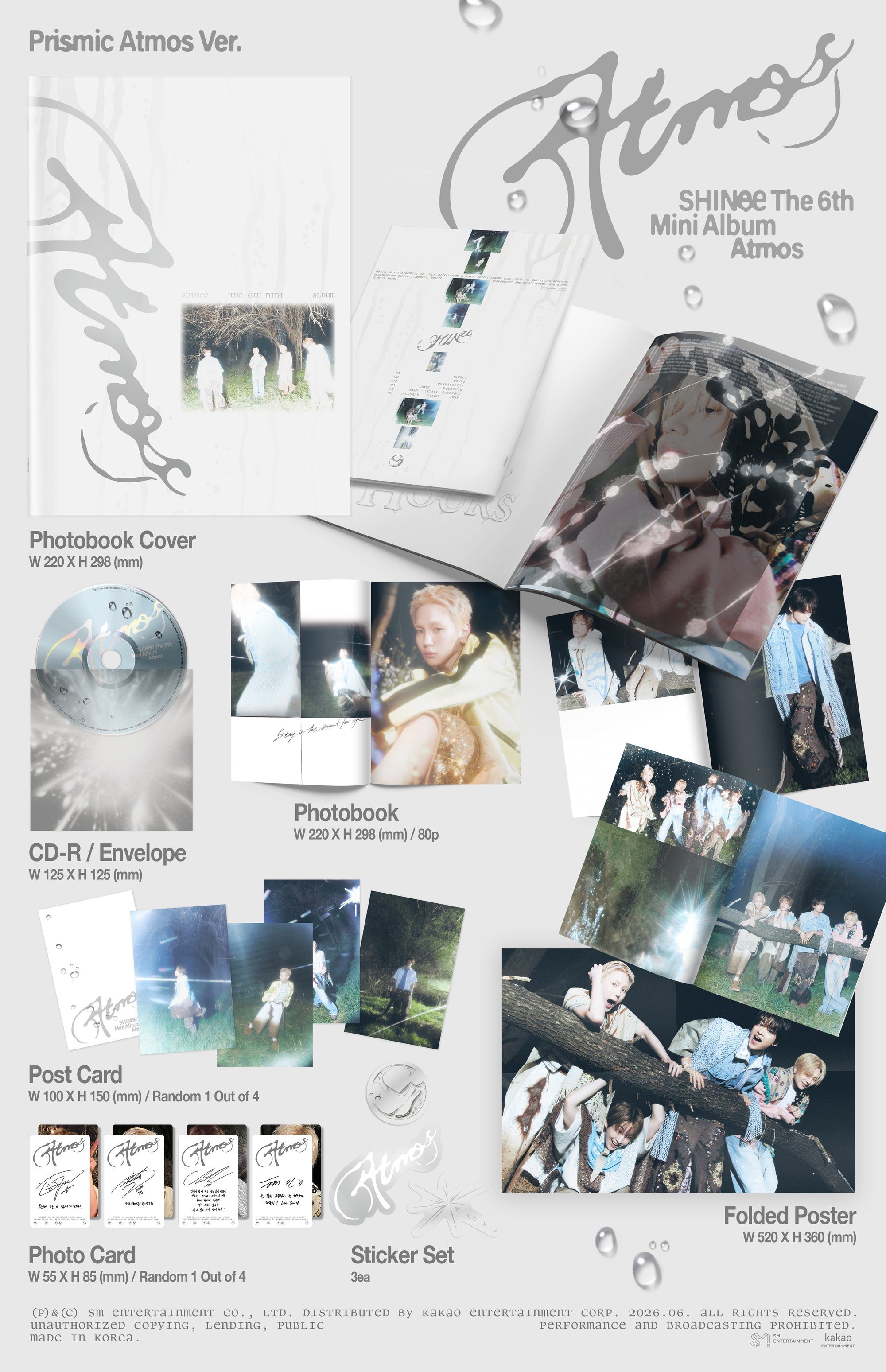 SHINEE 6TH MINI ALBUM [ATMOS] (PRISMIC ATMOS VER.)