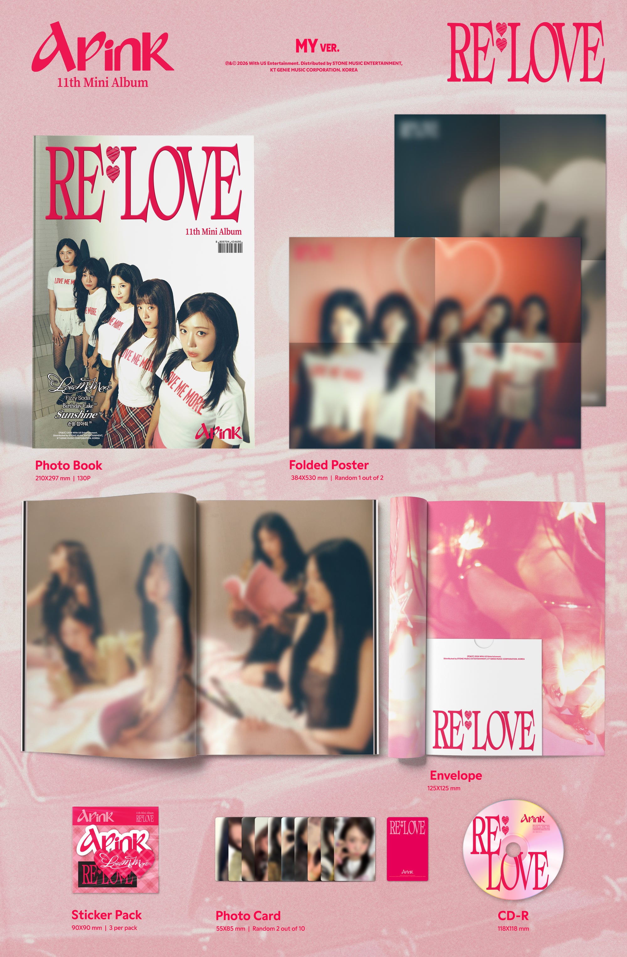 APINK 11TH MINI ALBUM [RE : LOVE] (MY / MUSE VER.)
