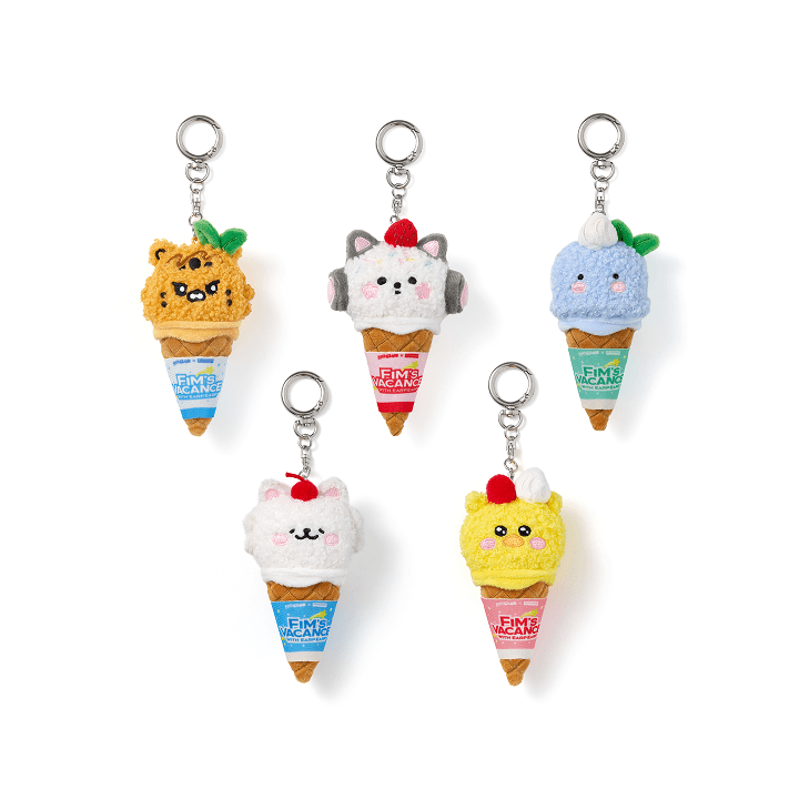 LE SSERAFIM  FIM'S CLUB X EARP EARP : PLUSH KEYRING (ICE CREAM VER.)