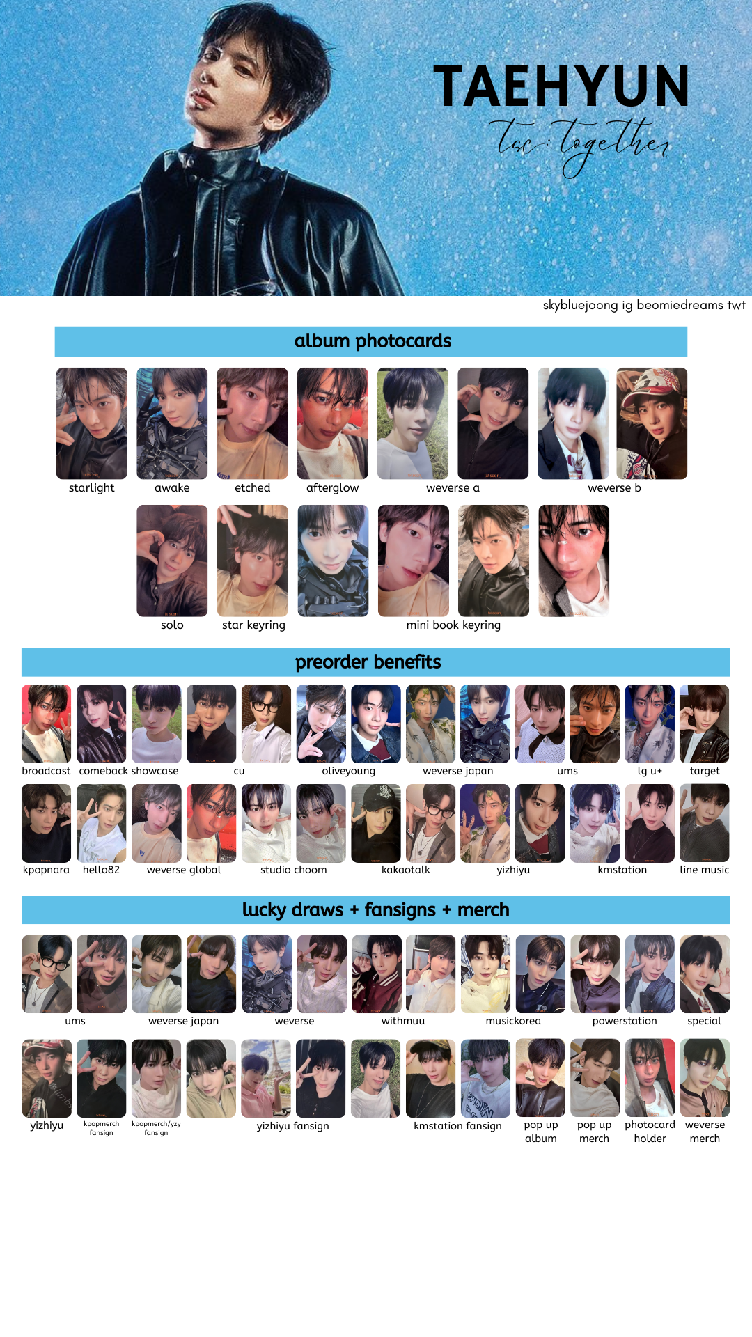 TXT 'THE STAR CHAPTER: SANCTUARY' ALBUM PHOTOCARD 小卡