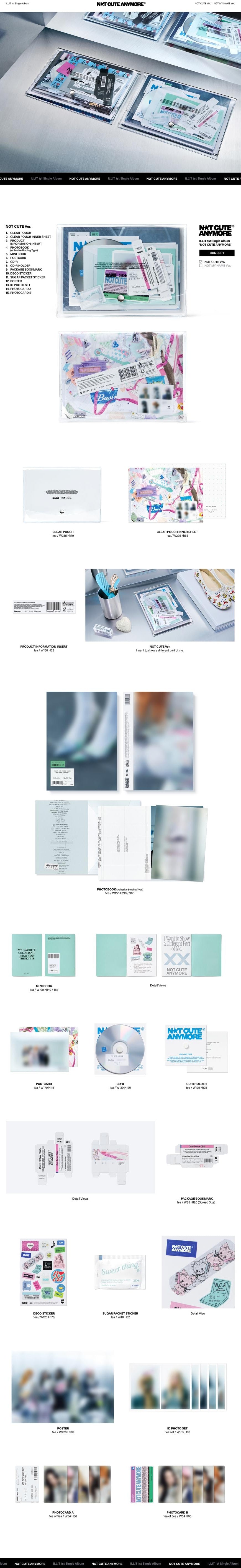 ILLIT 1ST SINGLE ALBUM [NOT CUTE ANYMORE] (PHOTOBOOK VER.)