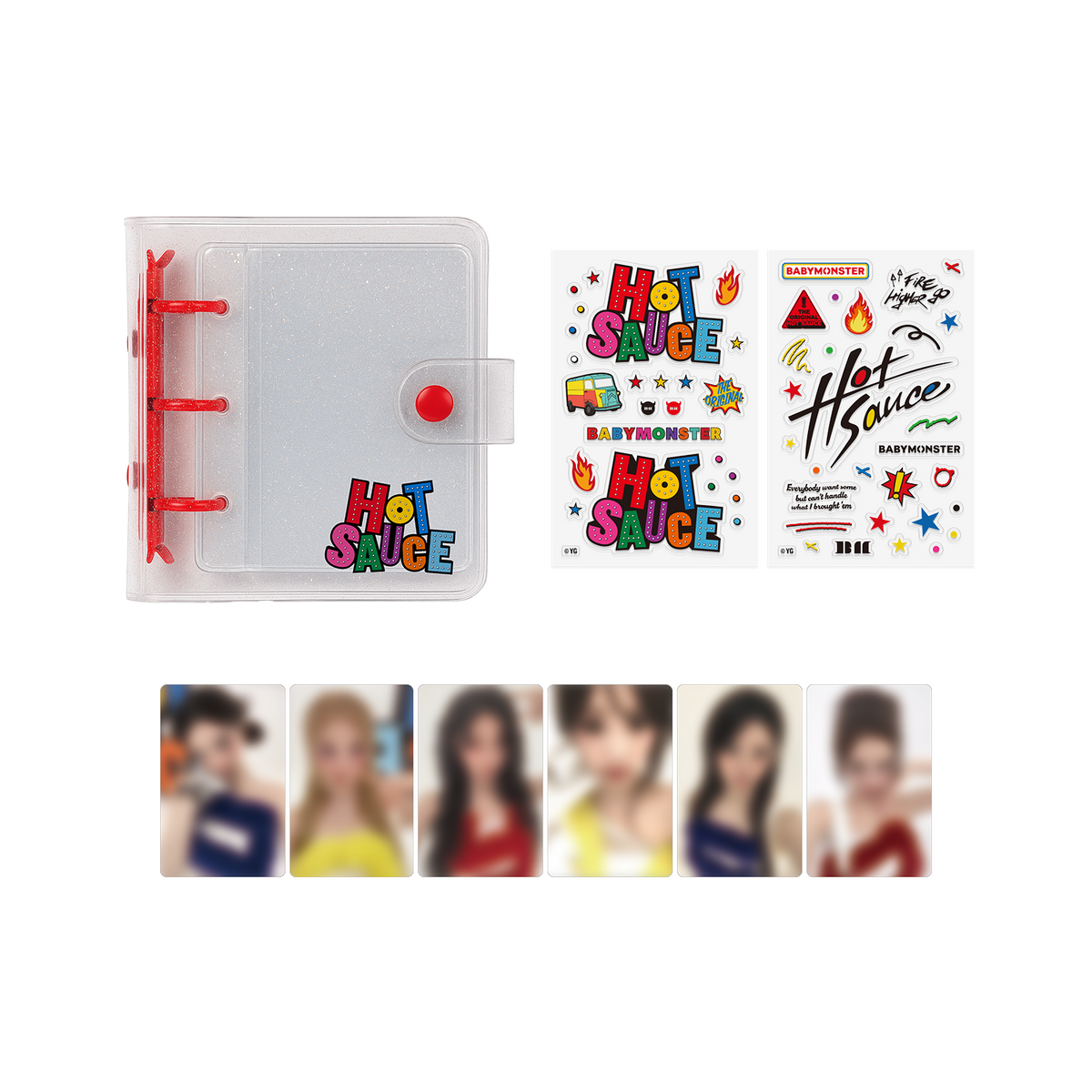 BABYMONSTER PVC PHOTOCARD BINDER + STICKER SET [HOTSAUCE]