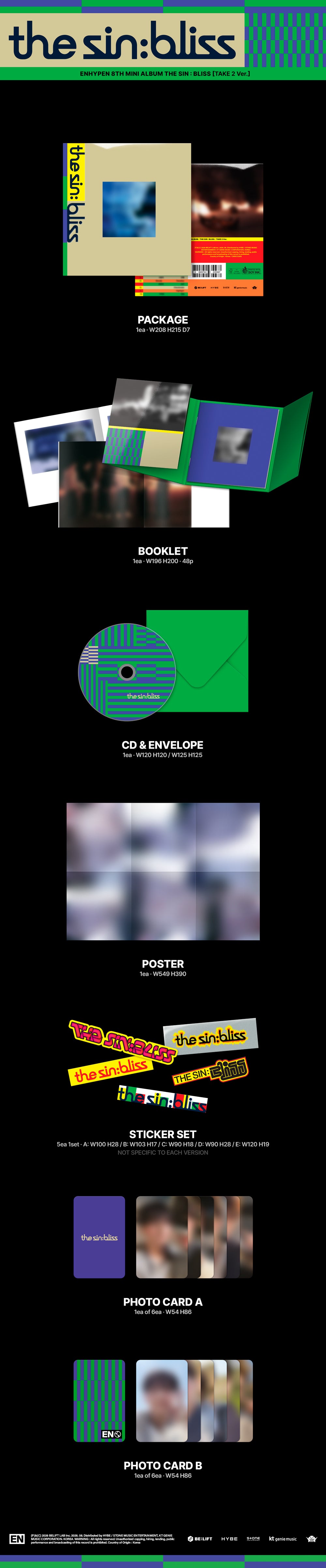 ENHYPEN 8TH MINI ALBUM [THE SIN : BLISS] (PHOTOBOOK VER.)