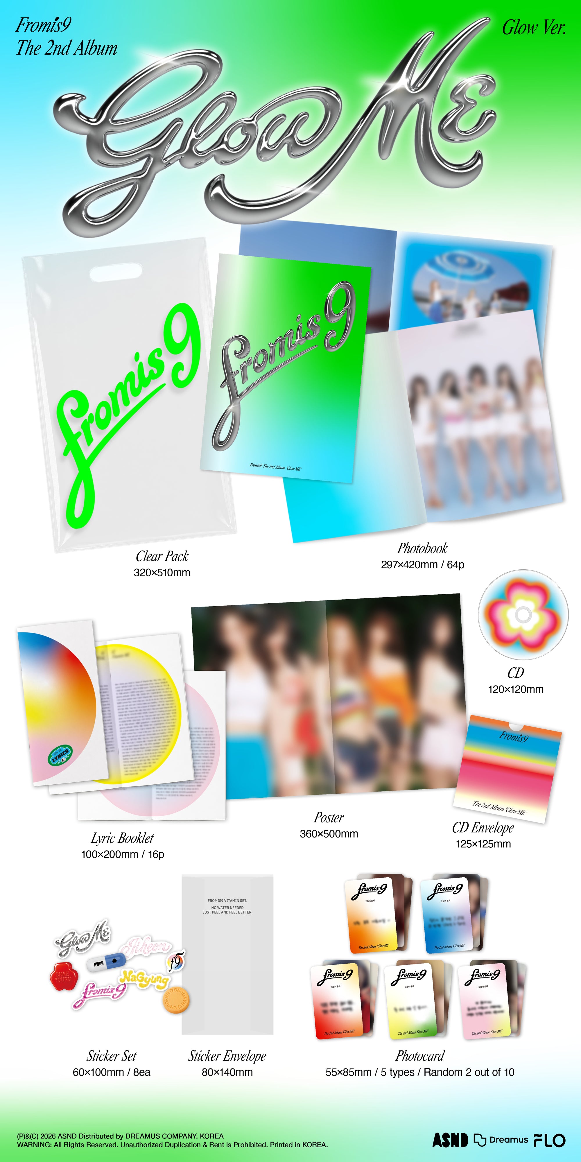 FROMIS_9 2ND ALBUM [GLOW ME] (GLOW VER.)