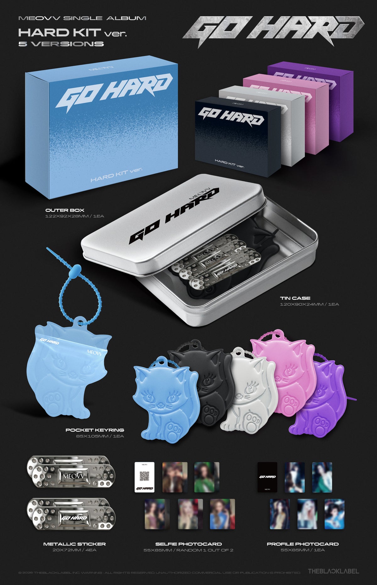 MEOVV SINGLE ALBUM [GO HARD] (HARD KIT VER.)