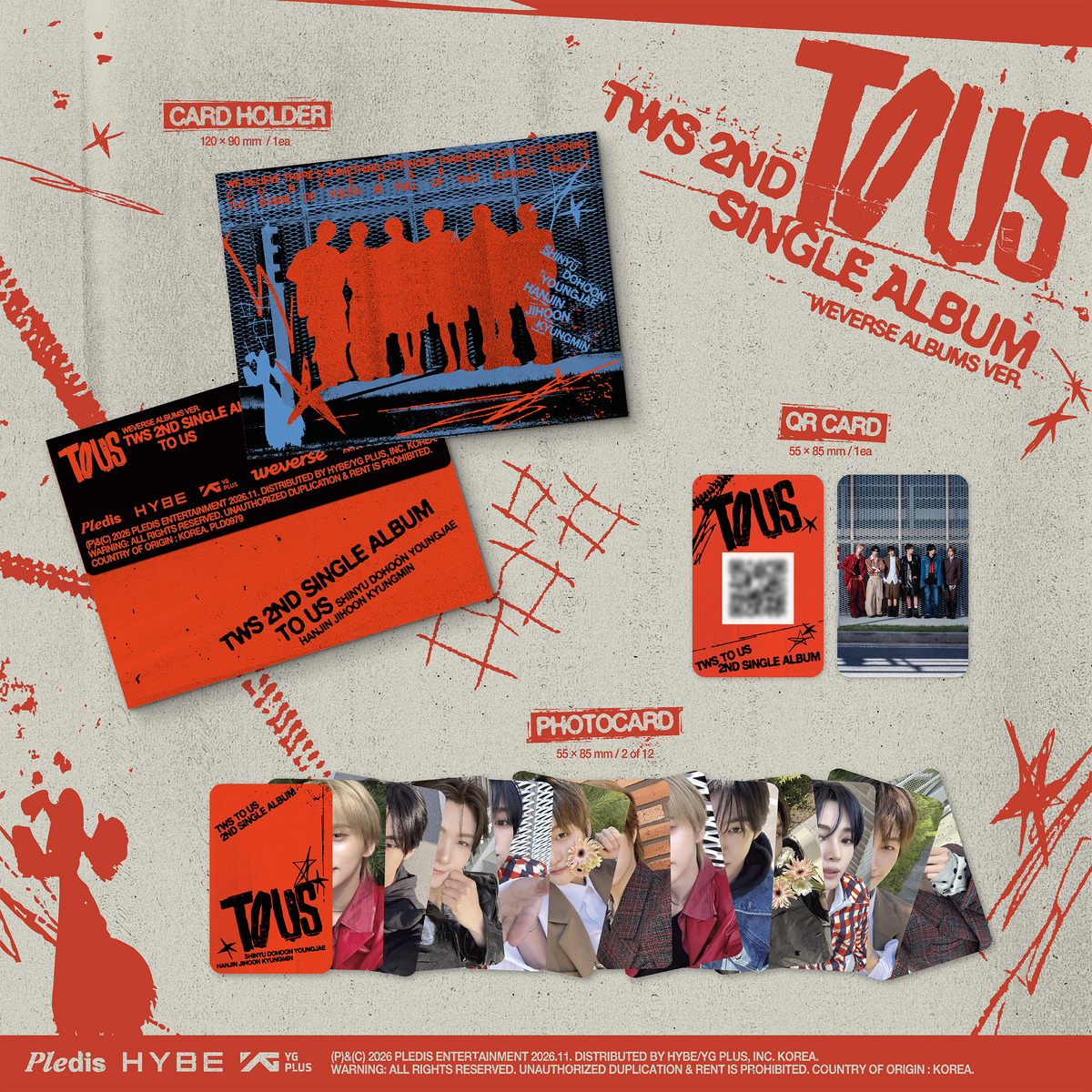 TWS 2ND SINGLE ALBUM ‘TO US’ (WEVERSE ALBUMS VER.)