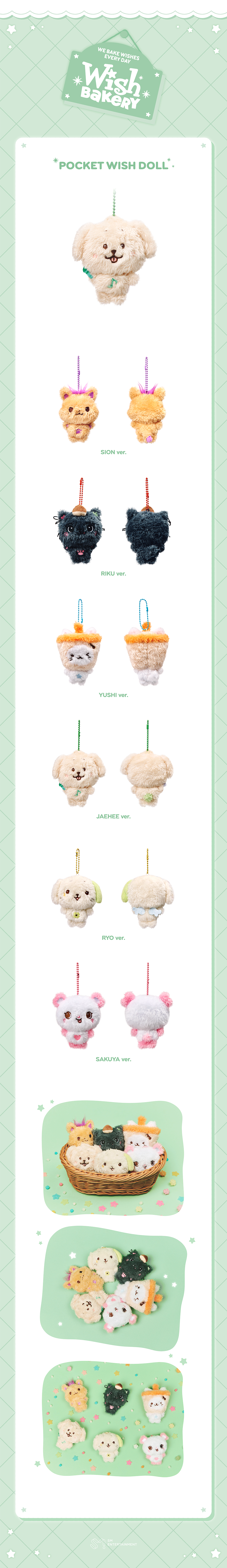 NCT WISH POCKET WISH DOLL [2026 POP-UP [WISH BAKERY] MD]