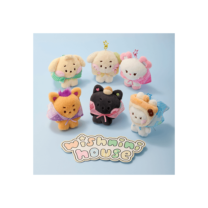NCT WISH X LINE FRIENDS WISHNINI HOUSE SCARF PLUSH KEYRING