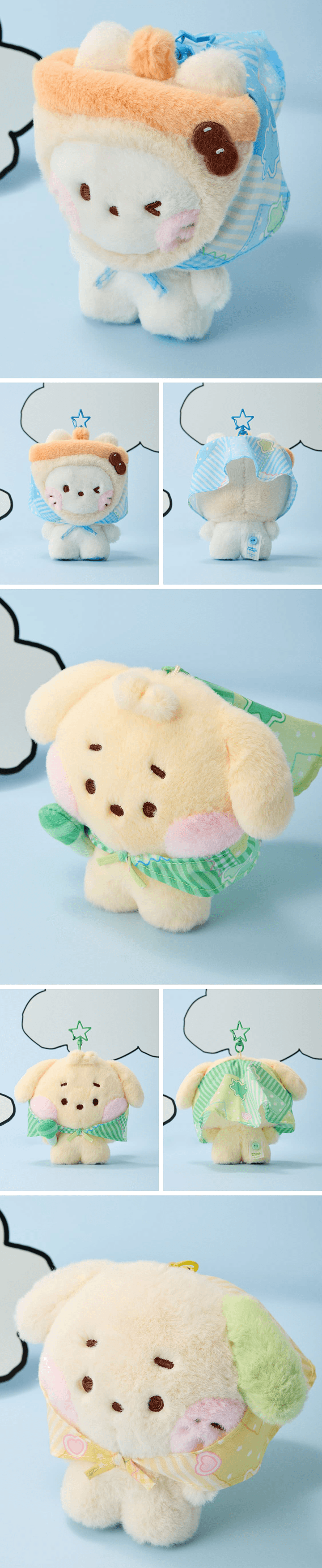 NCT WISH X LINE FRIENDS WISHNINI HOUSE SCARF PLUSH KEYRING