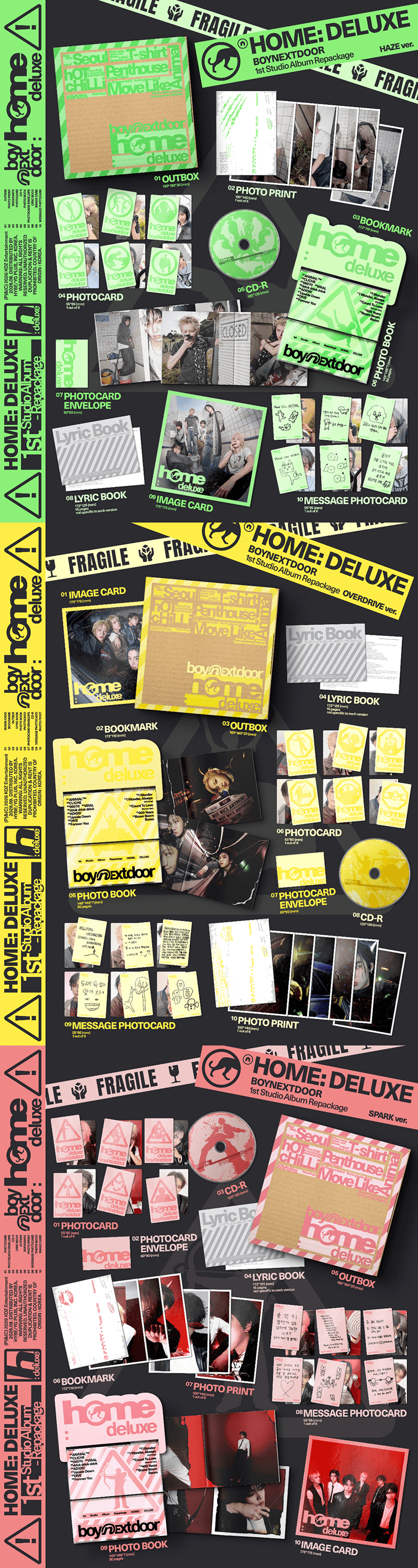 BOYNEXTDOOR 1ST STUDIO ALBUM REPACKAGE [HOME: DELUXE] (PHOTOBOOK VER.)