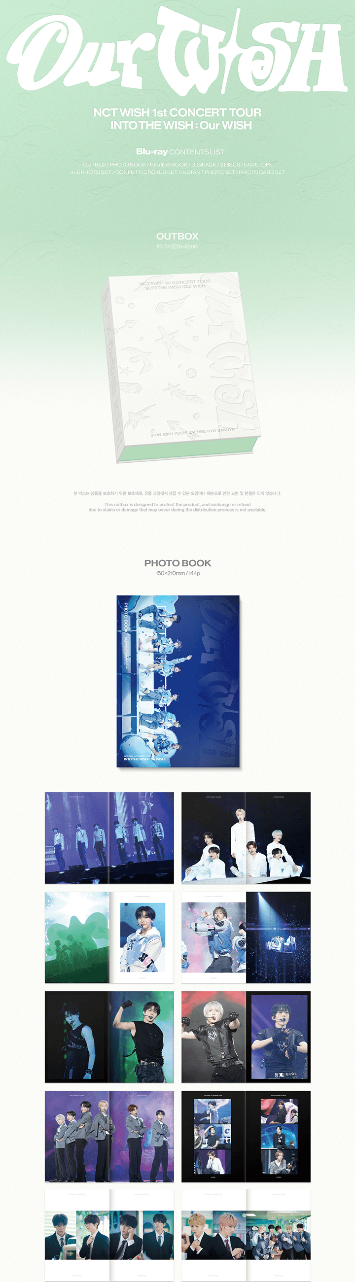 NCT WISH 1ST CONCERT TOUR 'INTO THE WISH : OUR WISH' (BLU-RAY VER. )