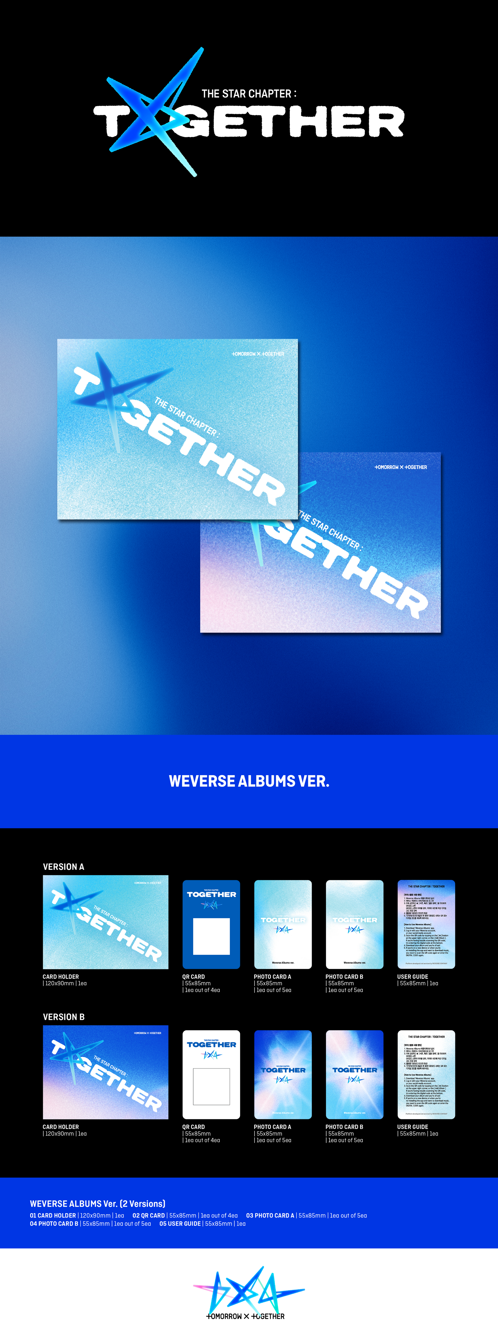 TOMORROW X TOGETHER (TXT) 4TH STUDIO ALBUM [THE STAR CHAPTER: TOGETHER] (WEVERSE ALBUMS VER.)