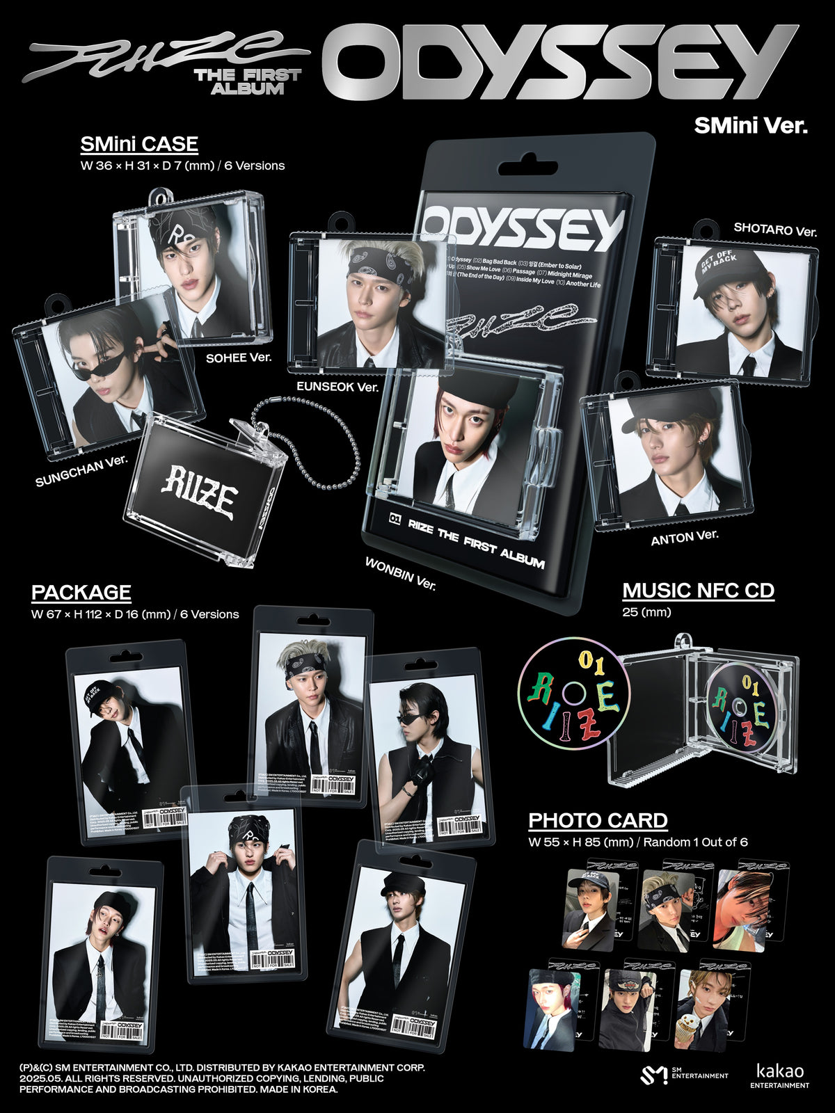 RIIZE 1ST ALBUM [ODYSSEY] (SMINI VER.)