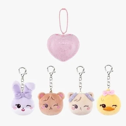 BLACKPINK CHARACTER PLUSH FACE KEYRING + CASE [DEADLINETOUR]