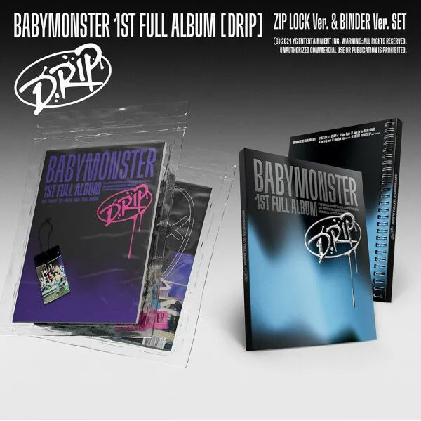 BABYMONSTER 1ST FULL ALBUM [DRIP] (ZIP LOCK / BINDER VER.)