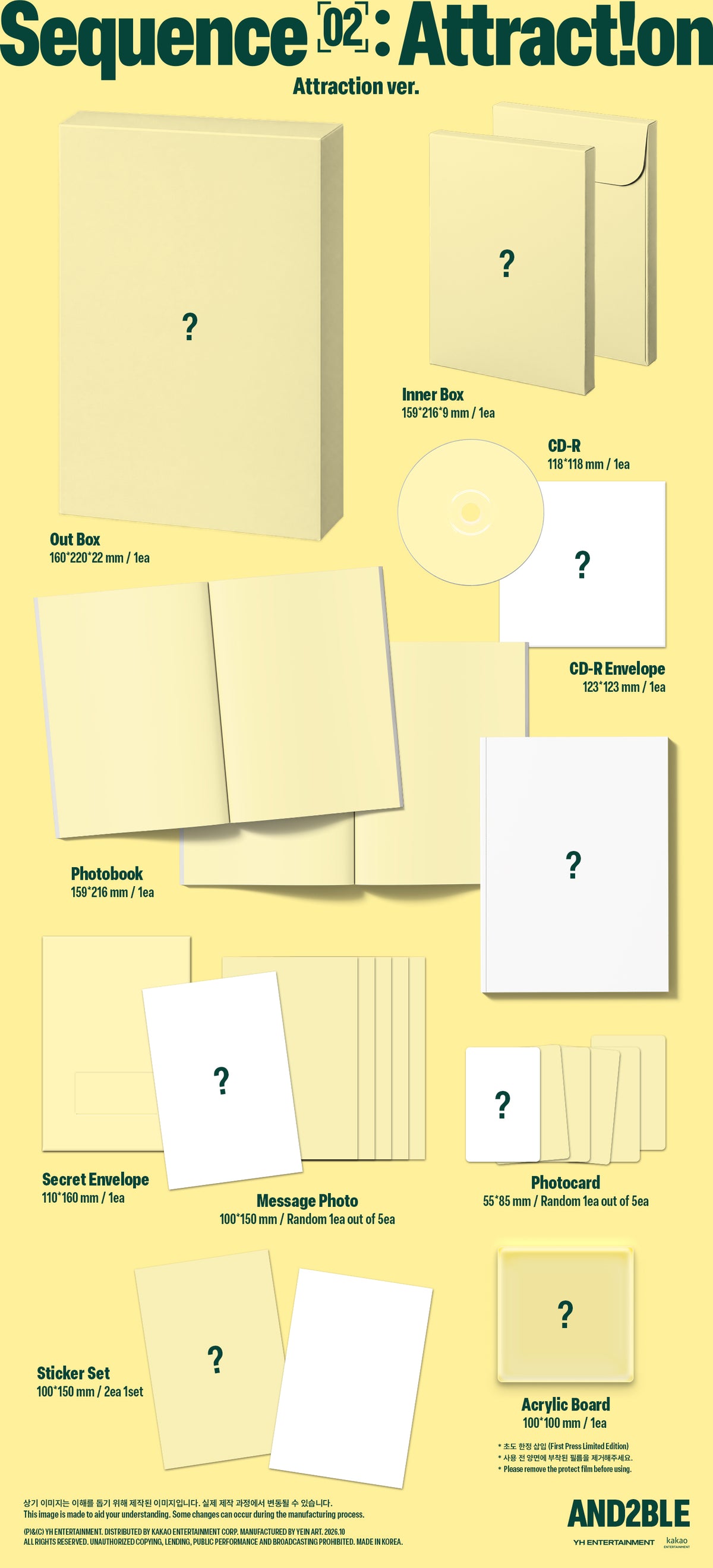 AND2BLE 2ND MINI ALBUM [SEQUENCE 02: ATTRACTION] (PHOTOBOOK VER.)