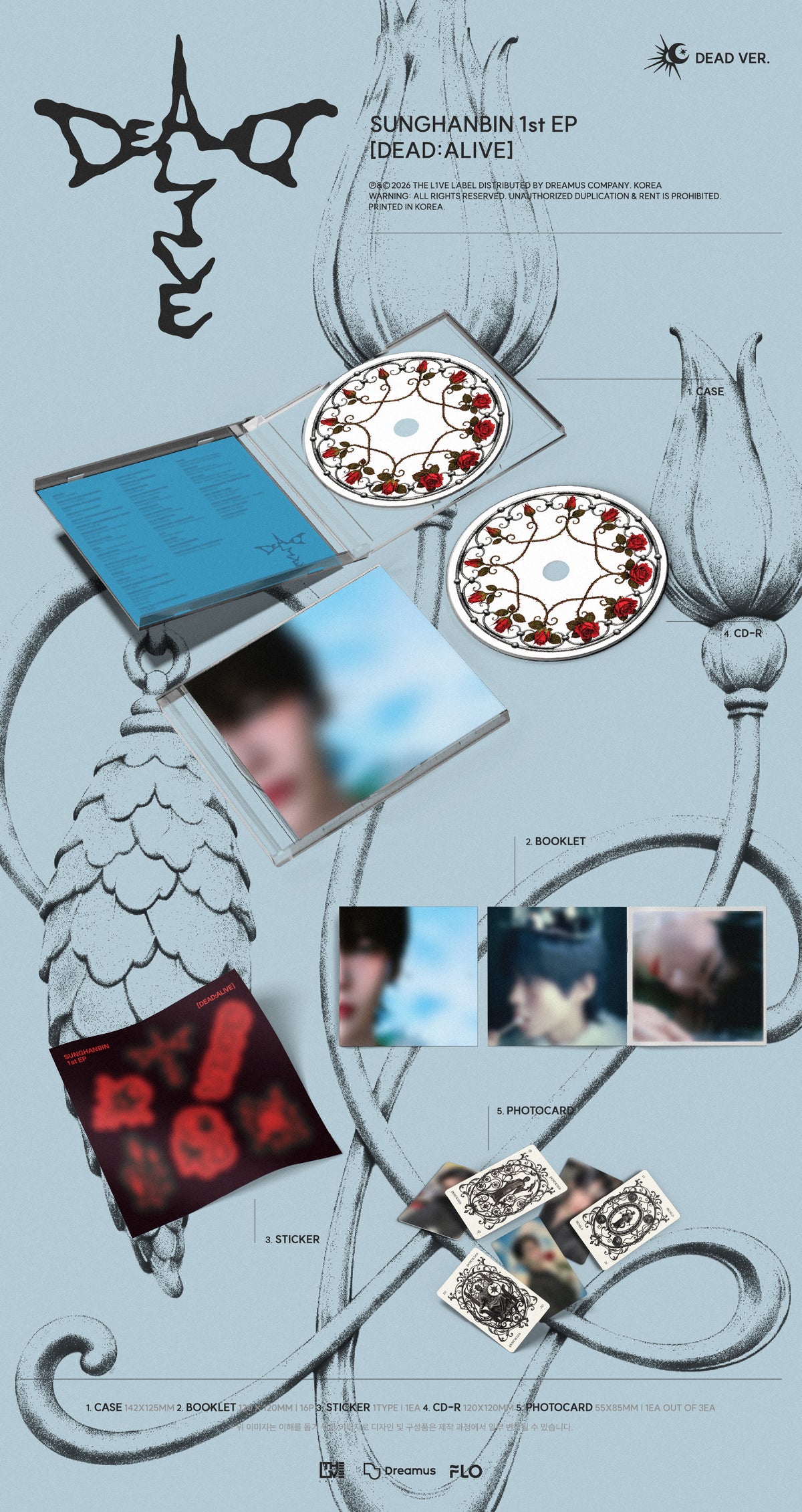SUNG HANBIN 1ST MINI ALBUM [DEAD:ALIVE] (JEWEL VER.)