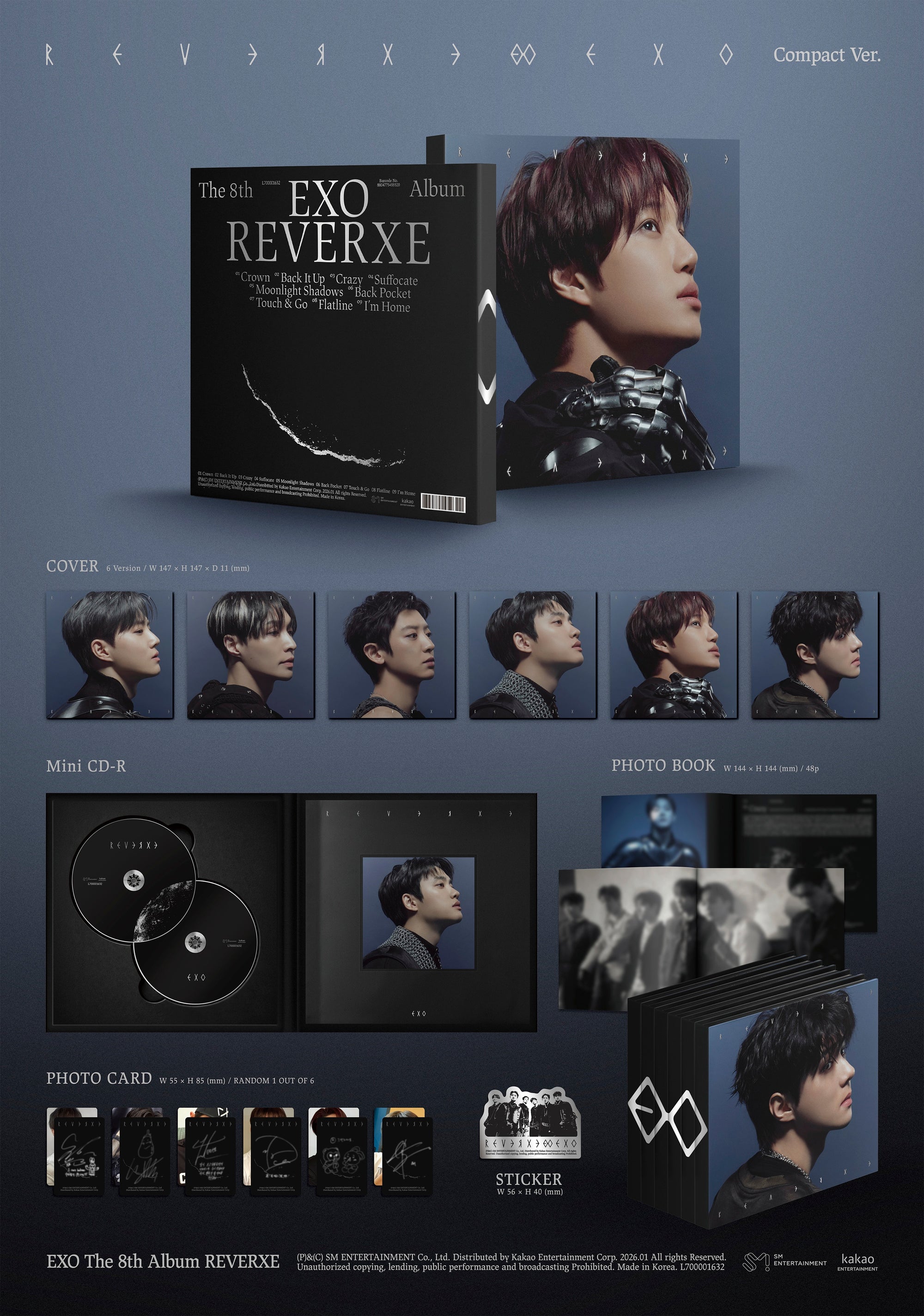 EXO 8TH ALBUM [REVERXE] (COMPACT VER.)