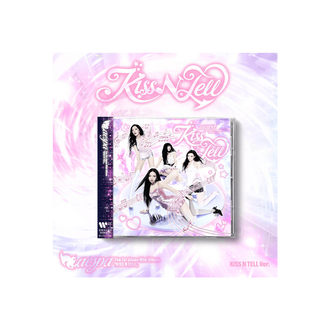 AESPA 1ST JAPAN MINI ALBUM [KISS N TELL] (KISS N TELL VER.) 專輯封面