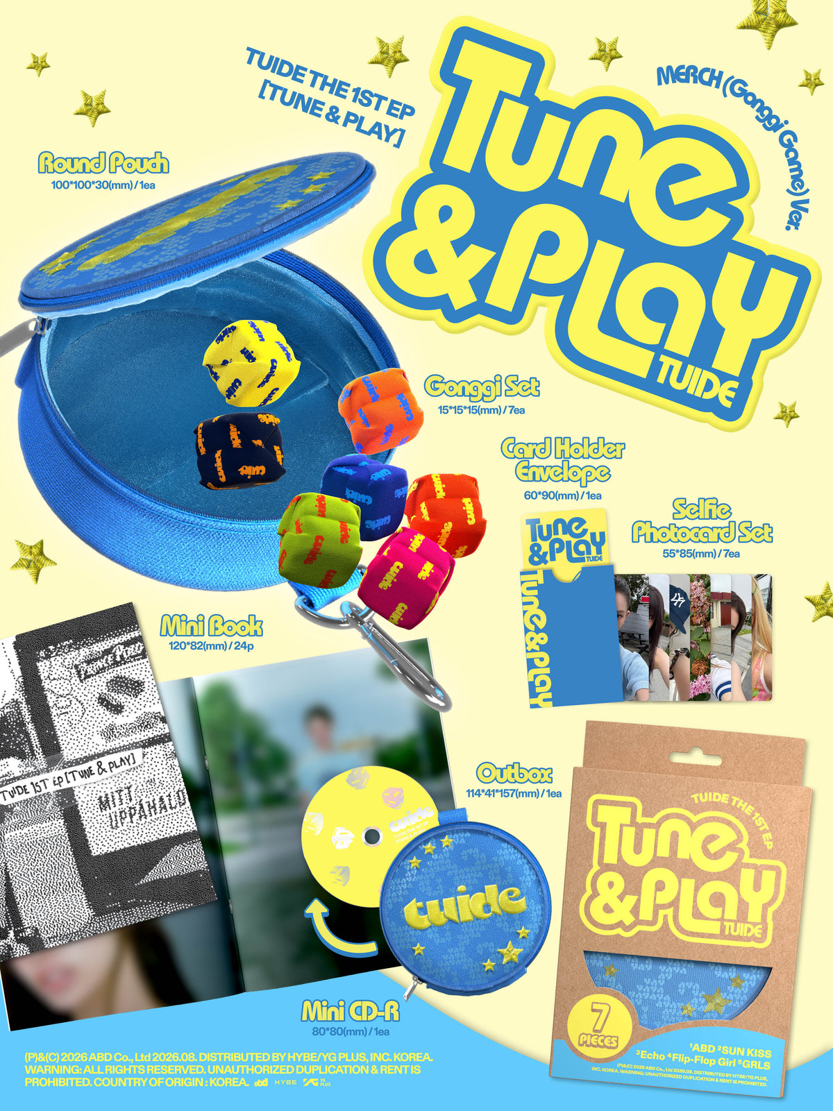 TUIDE THE 1ST EP ALBUM [TUNE & PLAY] (MERCH GONGGI GAME VER.)