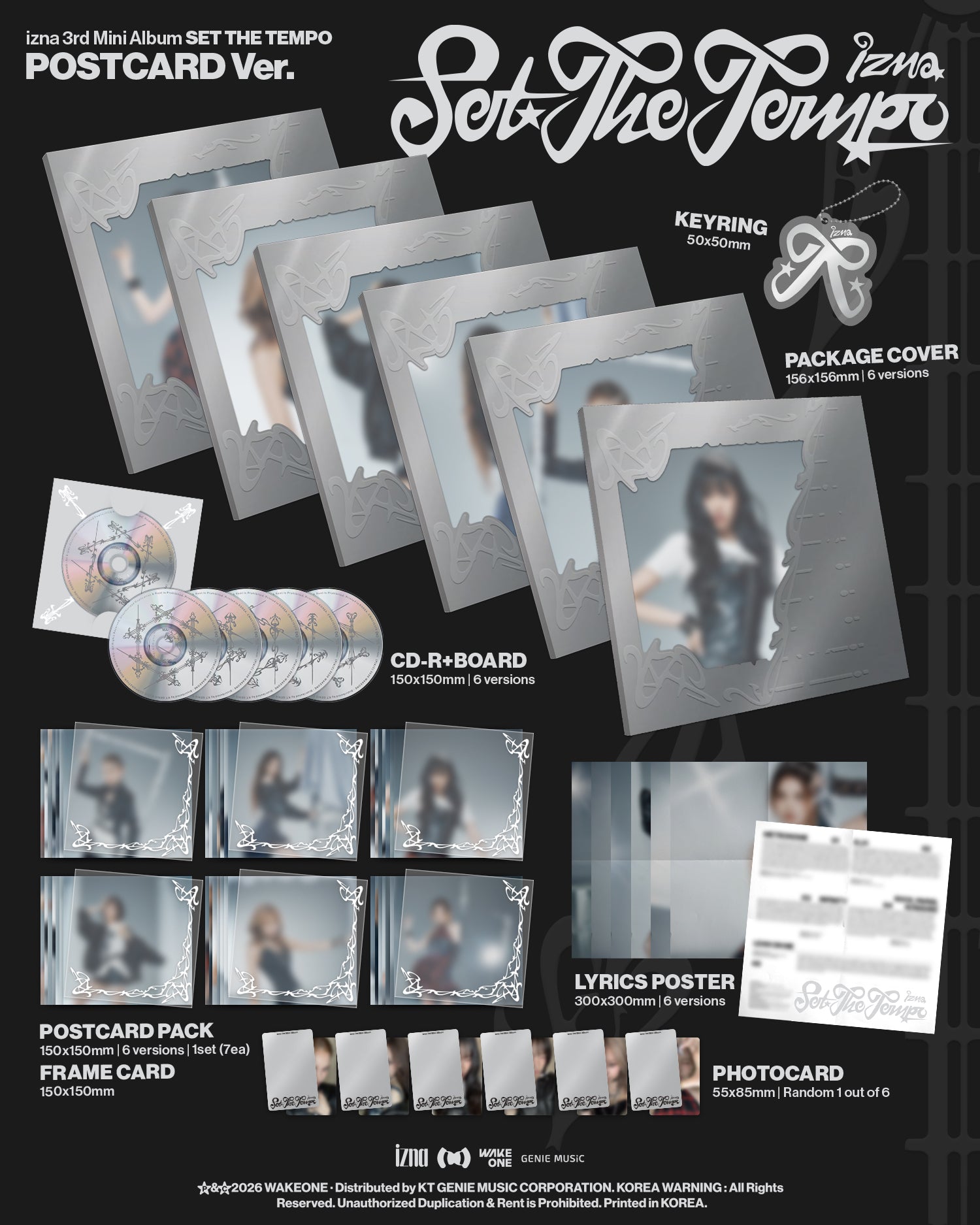 IZNA 3RD MINI ALBUM [SET THE TEMPO] (POSTCARD VER.)