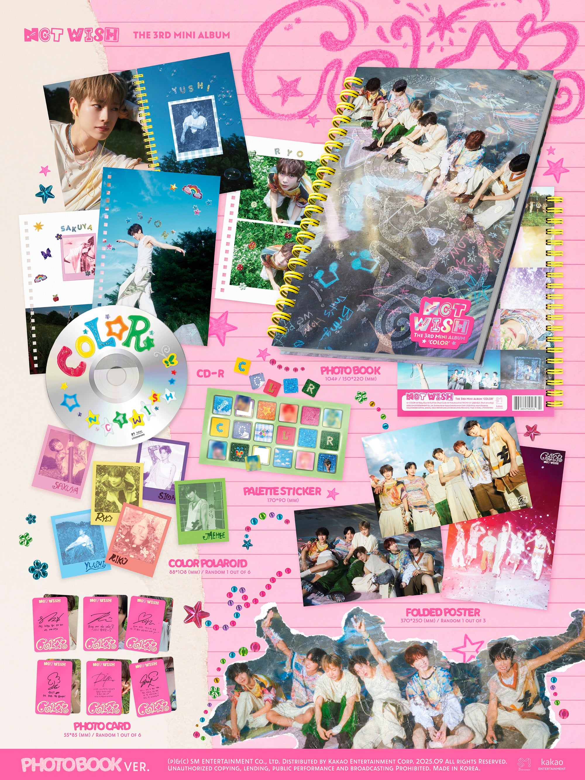 NCT WISH 3RD MINI ALBUM [COLOR] (PHOTOBOOK VER.)