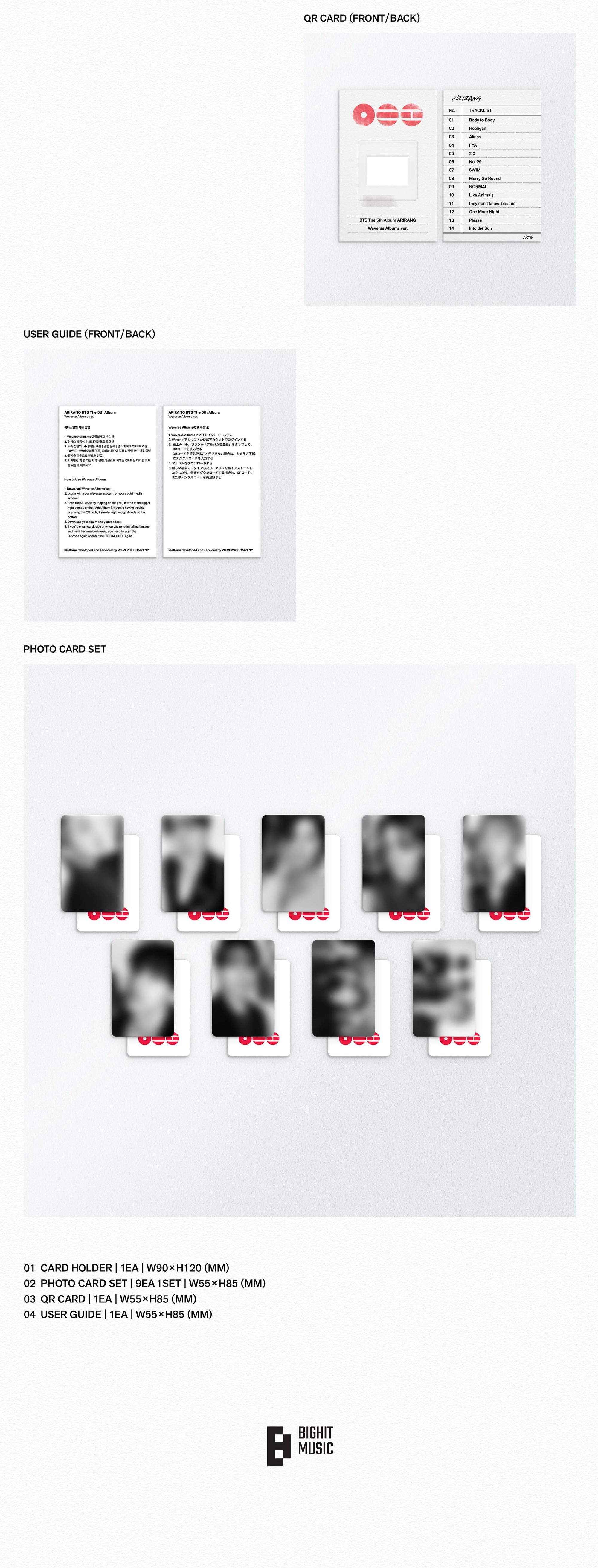 BTS 5TH ALBUM ARIRANG (WEVERSE ALBUMS VER.)