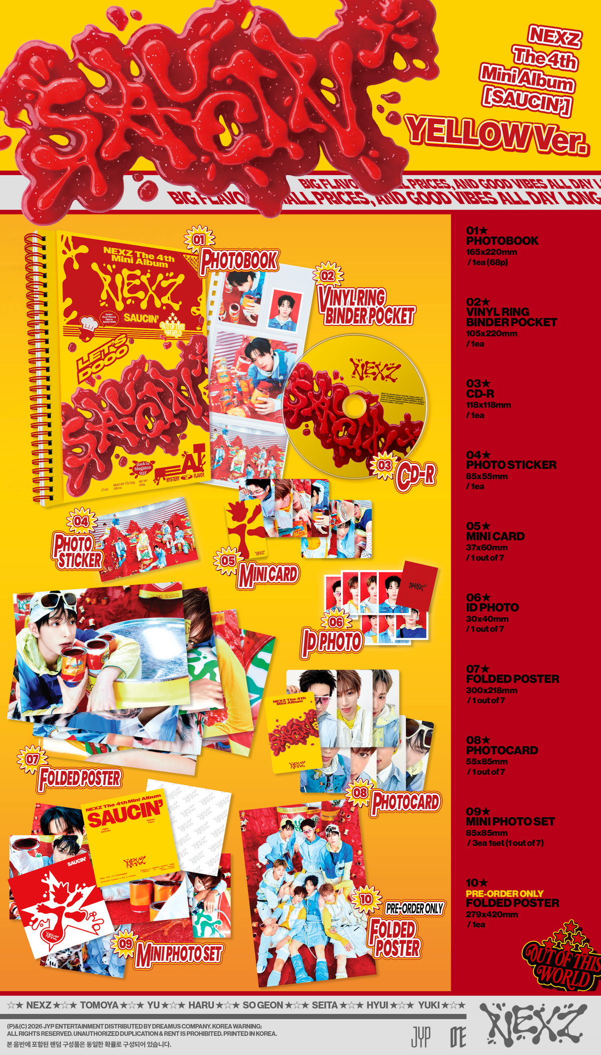 NEXZ 4TH MINI ALBUM [SAUCIN'] (PHOTOBOOK VER.)