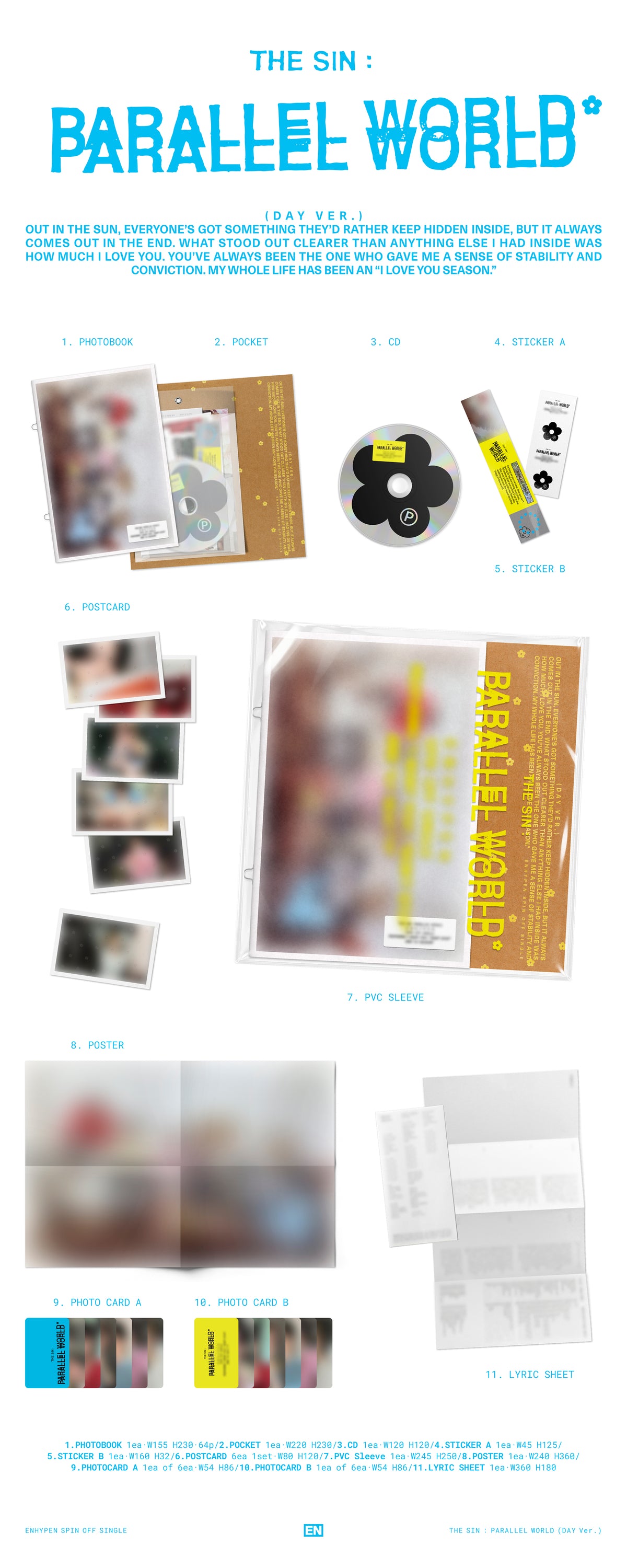 ENHYPEN SPIN-OFF SINGLE [THE SIN : PARALLEL WORLD] (PHOTOBOOK VER.)