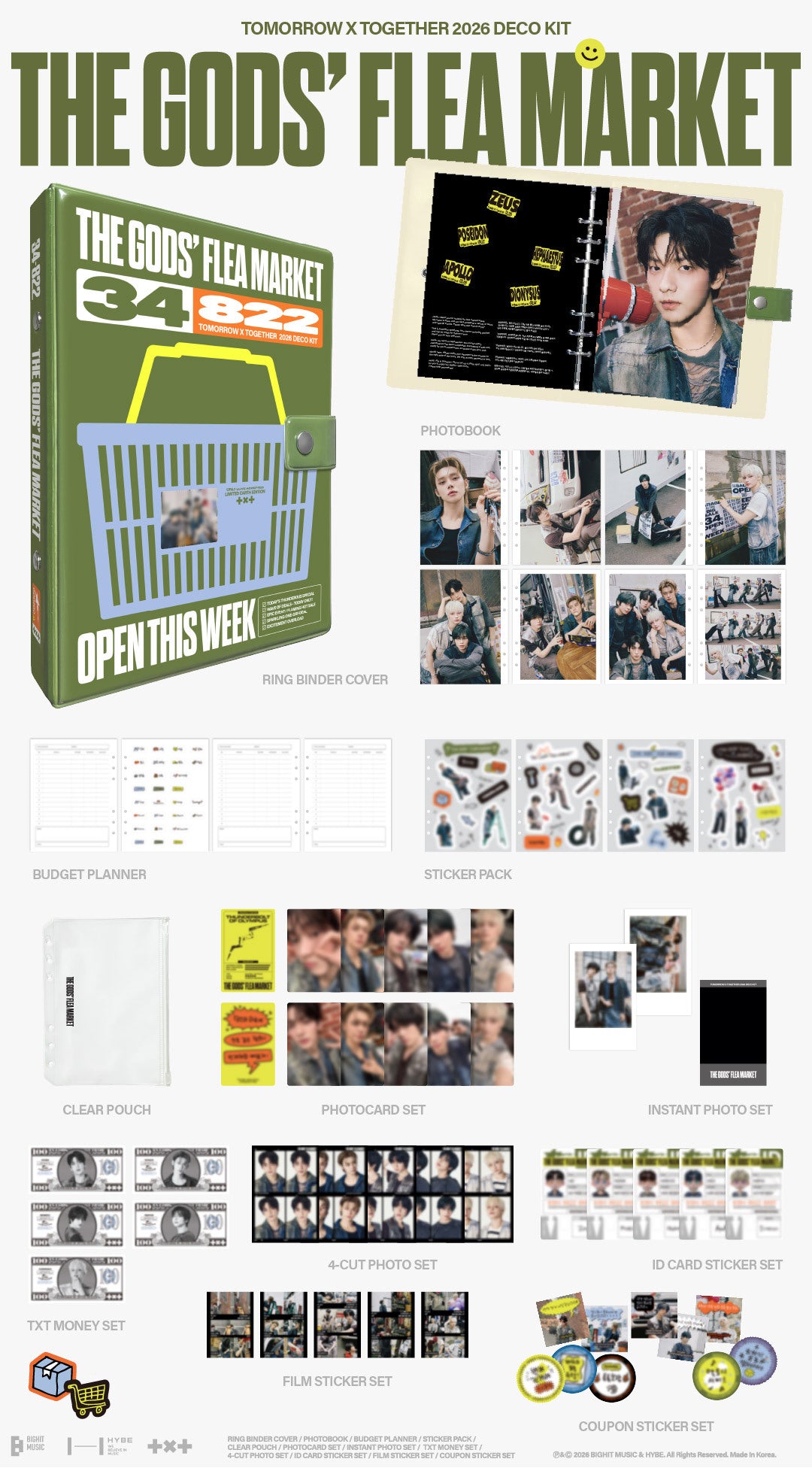 TOMORROW X TOGETHER(TXT) 2026 DECO KIT + 特典