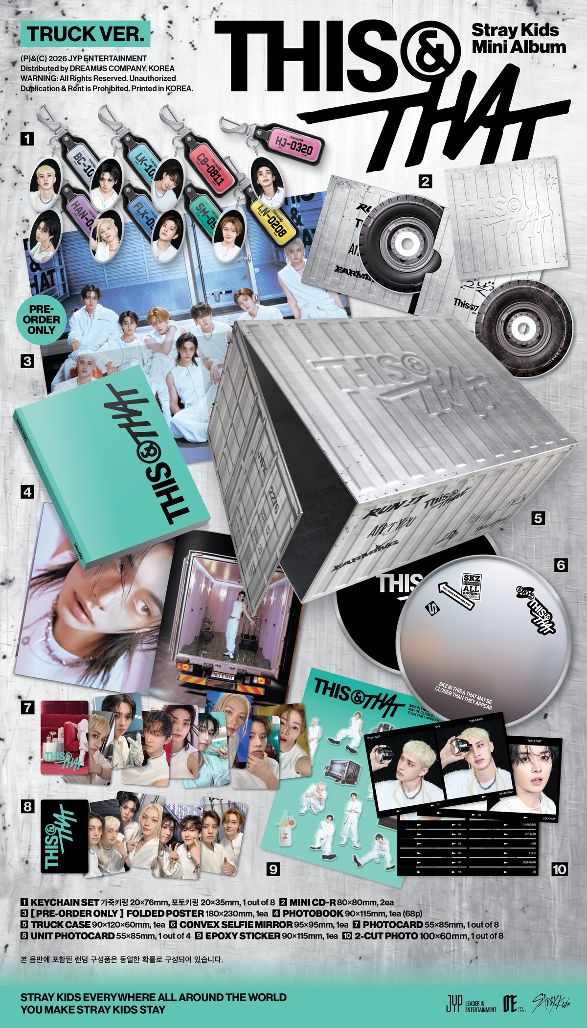 STRAY KIDS 10TH MINI ALBUM [THIS & THAT] (TRUCK Ver.) (LIMITED EDITION)