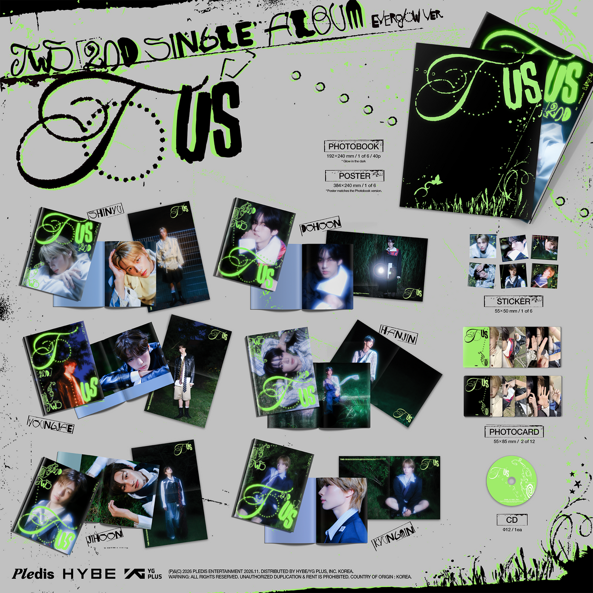 TWS 2ND SINGLE ALBUM ‘TO US’ (EVERGLOW VER.)